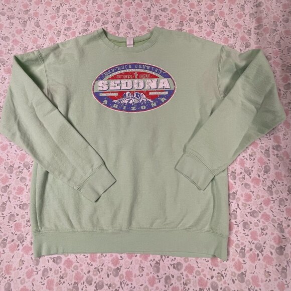 Women's Small Sweatshirt "Sedona" Mint Green - Lightly Worn - Picture 2 of 8